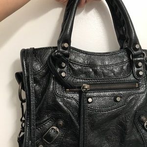 Balenciaga classic silver mini city